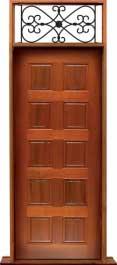 10 panel: door in frame