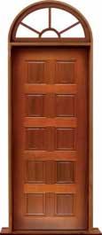 10 panel: door in frame