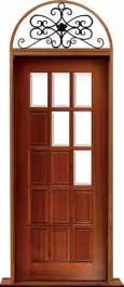 15 panel diagonal: door in frame