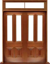 glazed cricket bat: double door