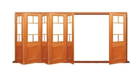 hopscotch: six door bifold - 5 one way + 1 flapper
