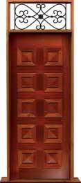 tessellated bat: door in frame